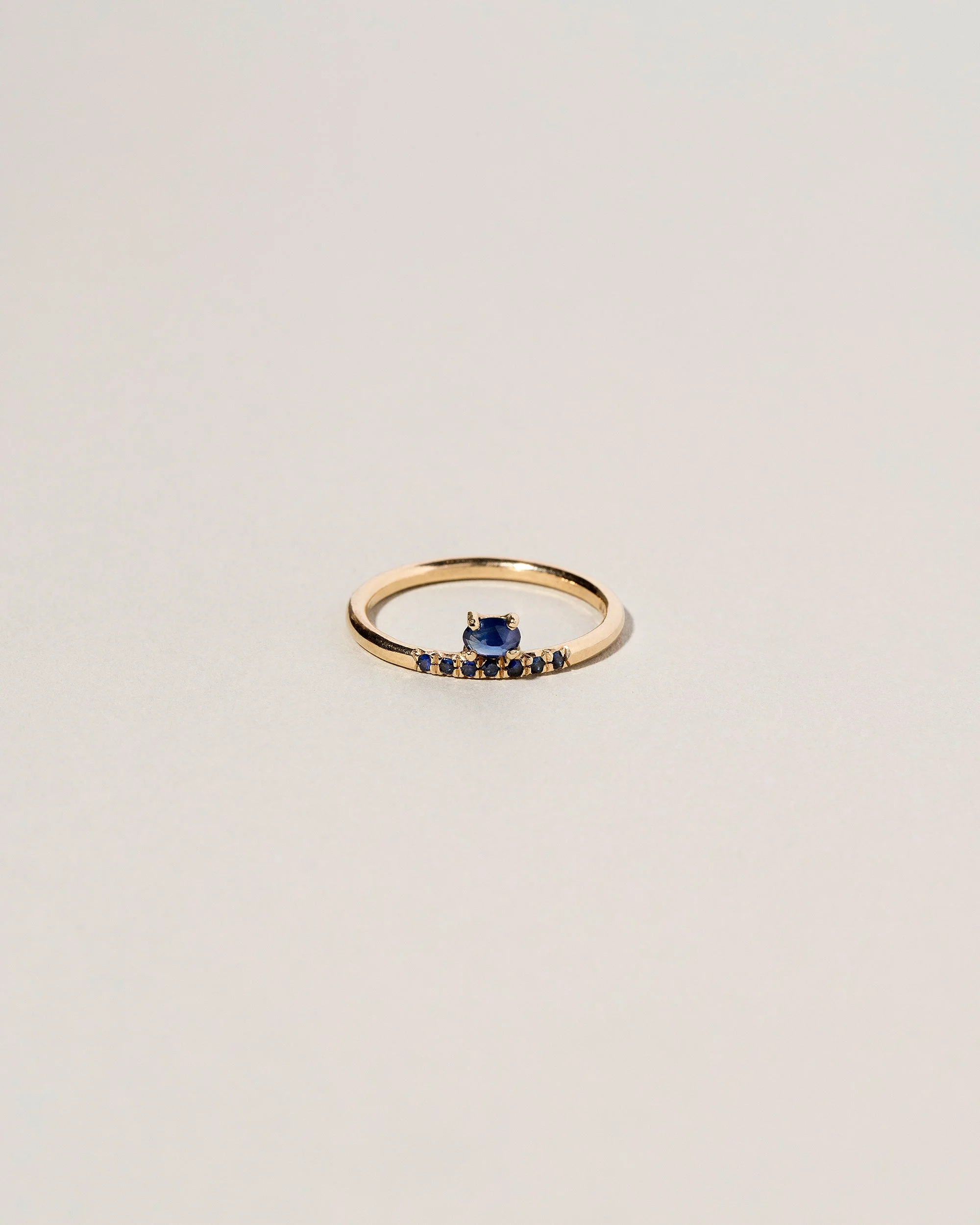 Stacked Ring - Sapphire & Black Diamond