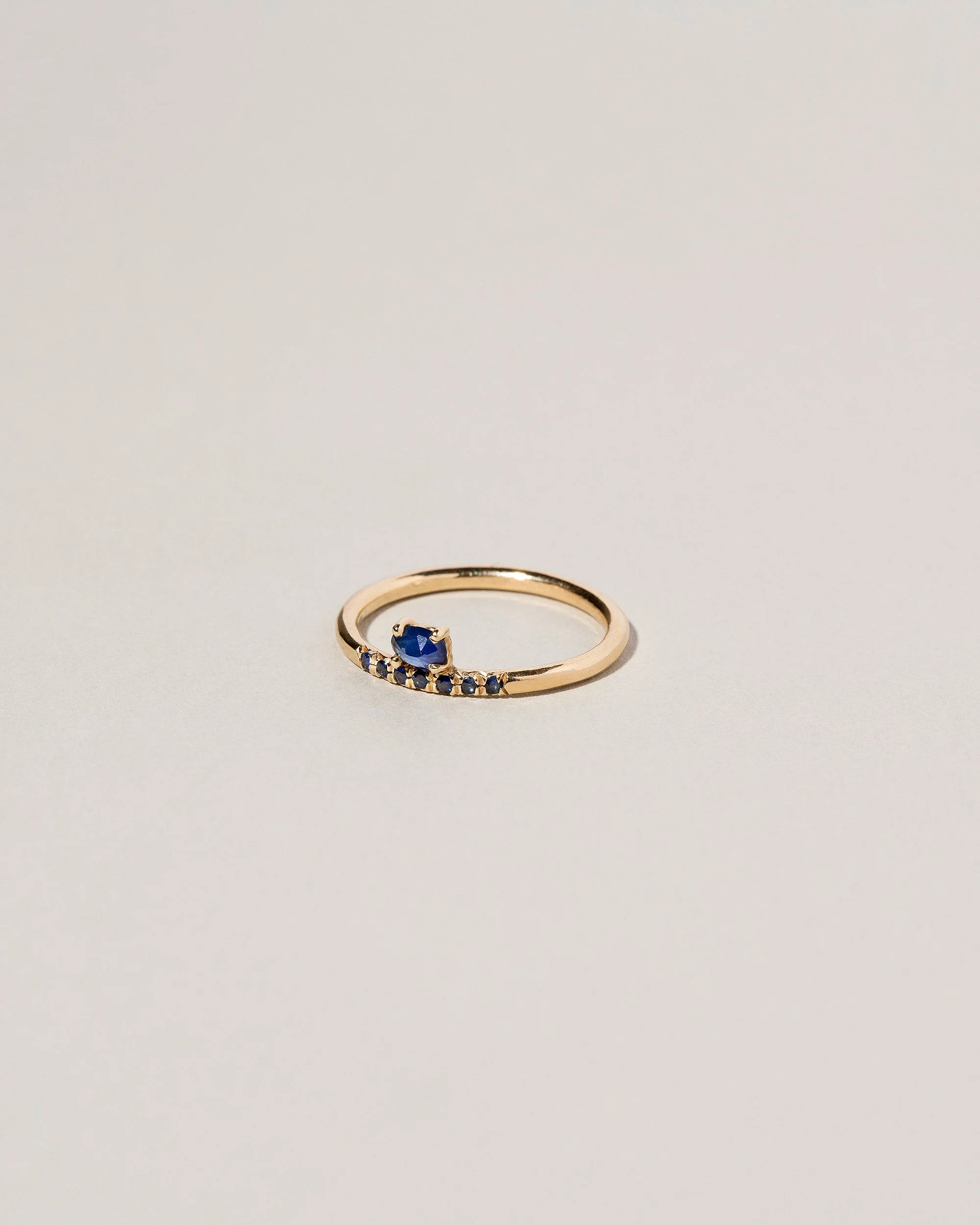 Stacked Ring - Sapphire & Black Diamond - Image 2