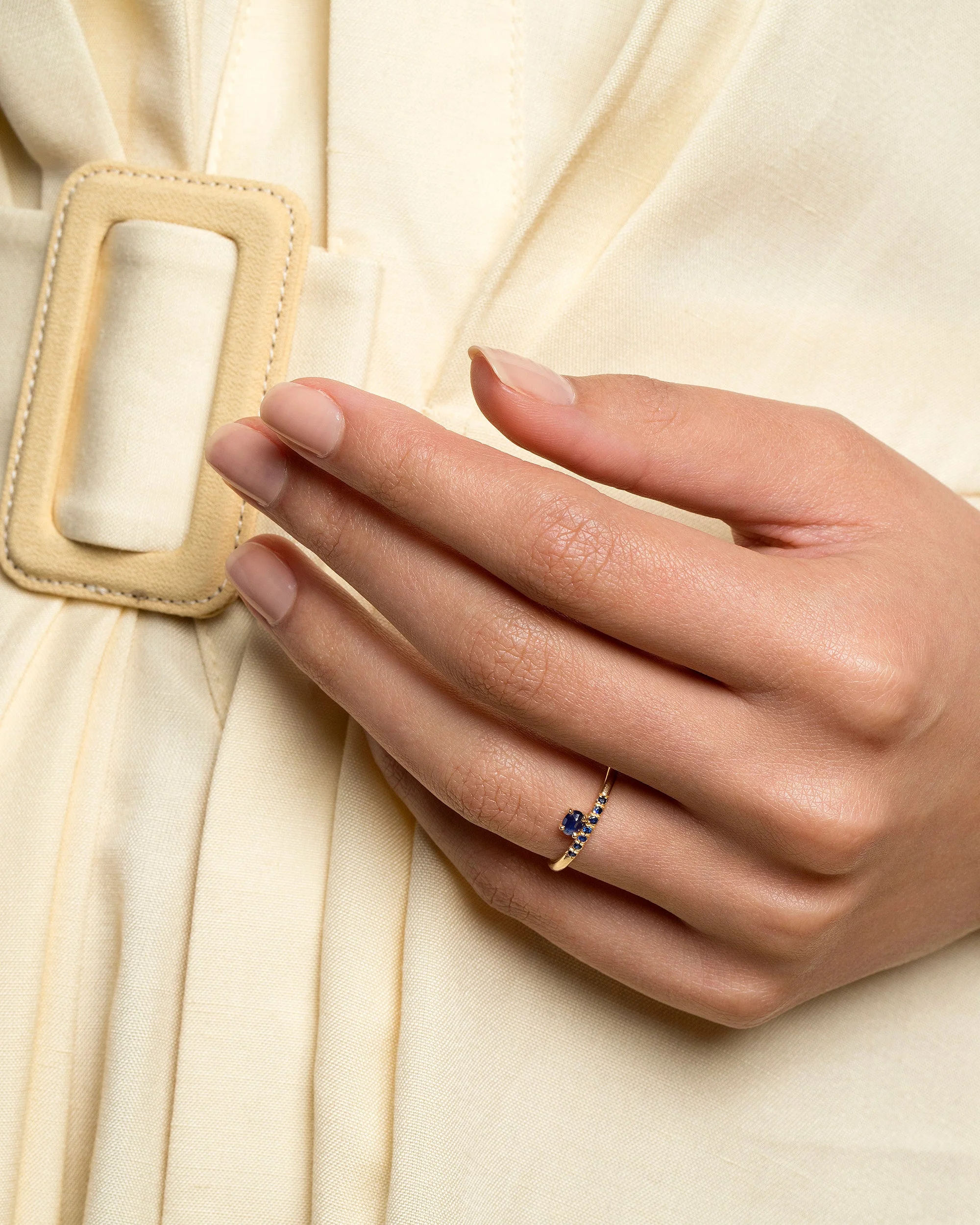 Stacked Ring - Sapphire - Image 3
