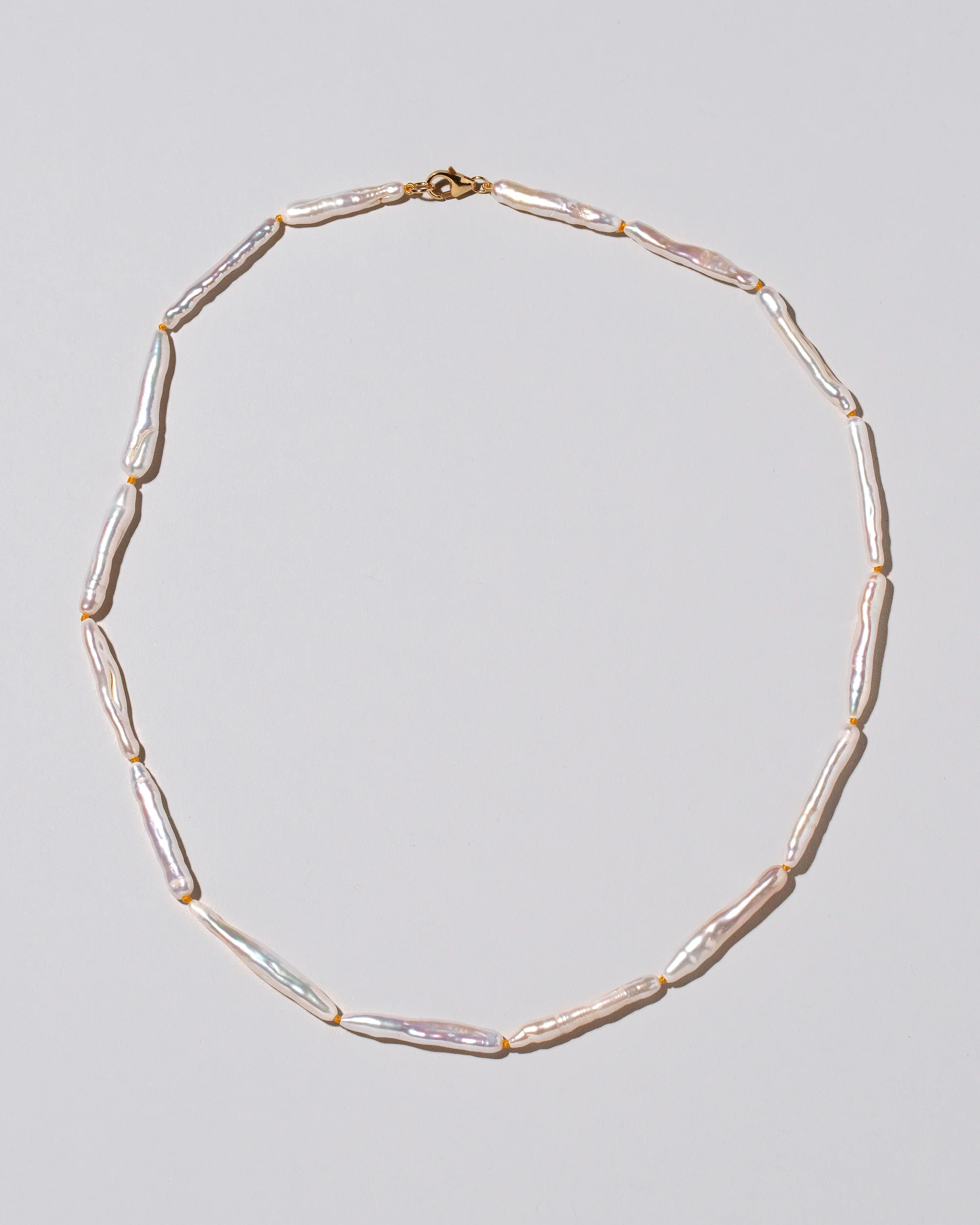 Stick Pearl Strand Necklace - Natural