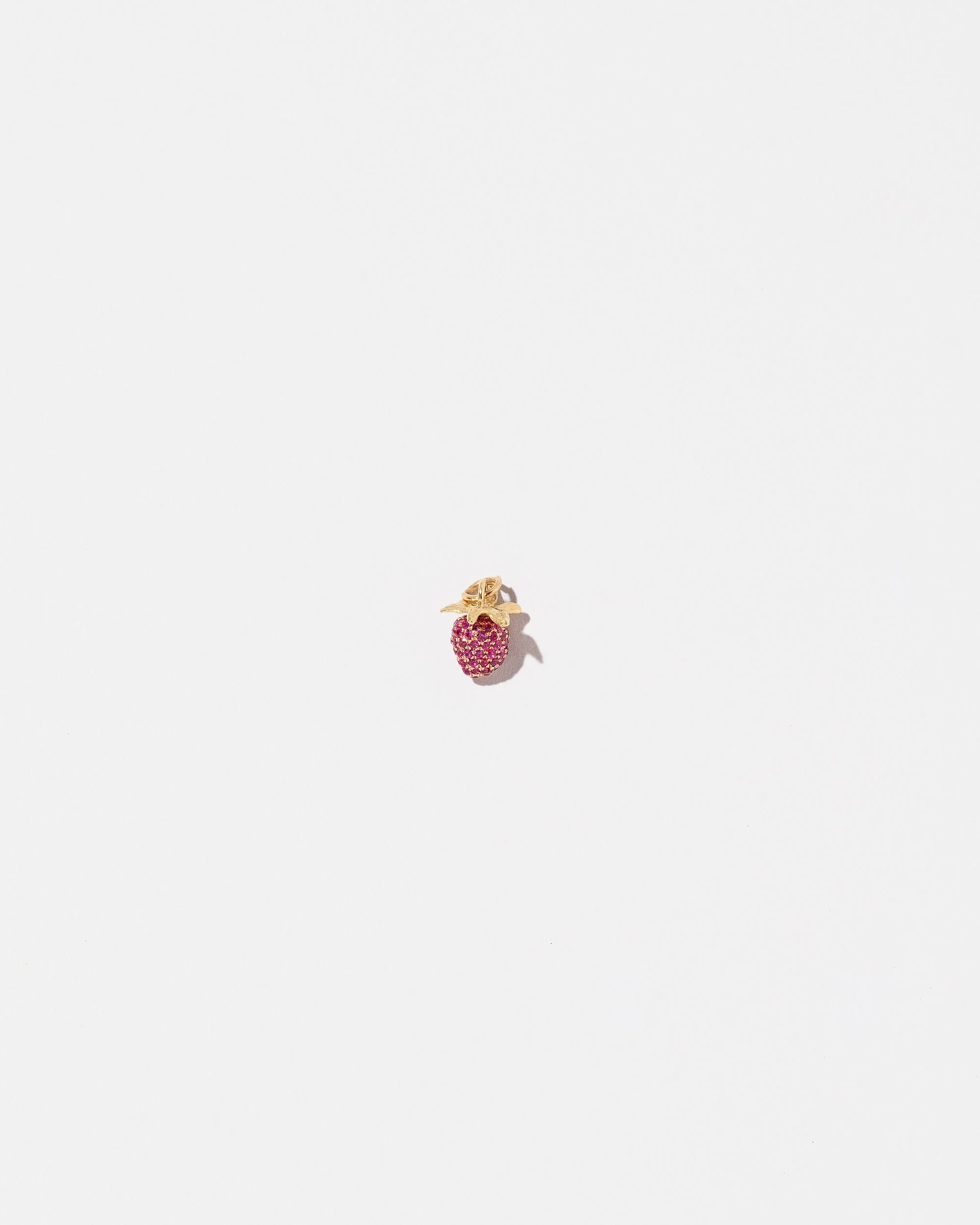 Ruby Pavé Strawberry Charm