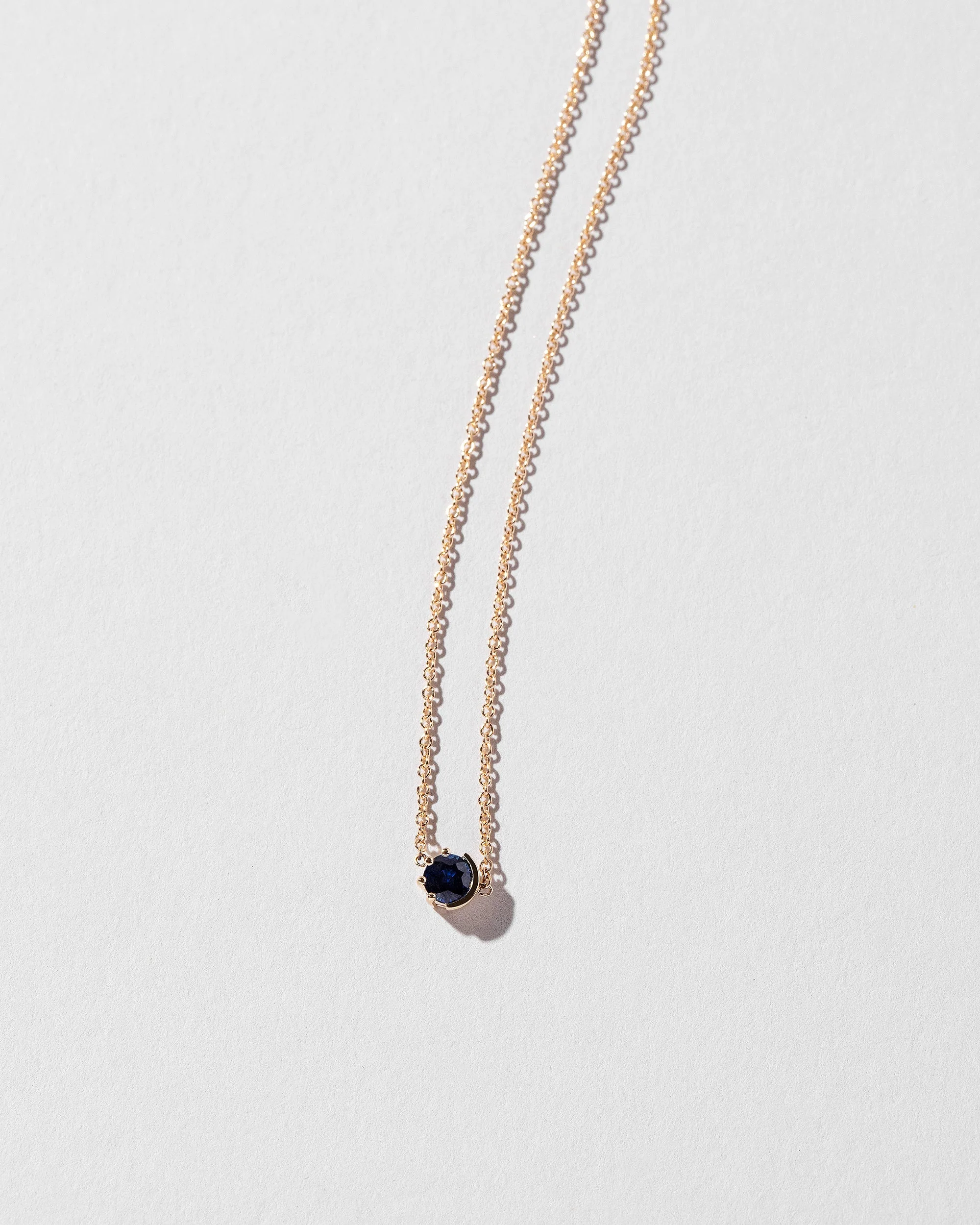 Sun & Moon Necklace - Sapphire - Image 3