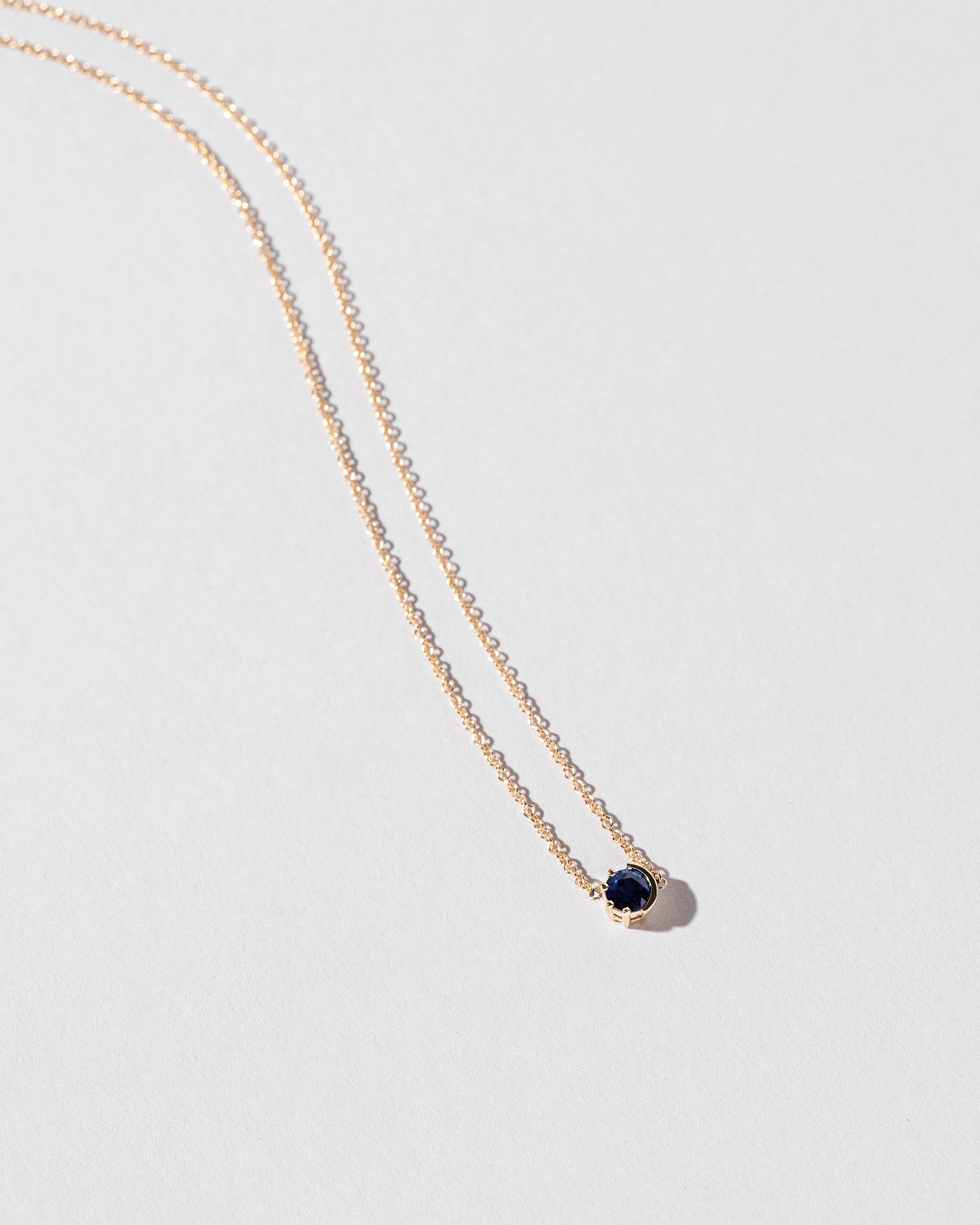 Sun & Moon Necklace - Sapphire - Image 4