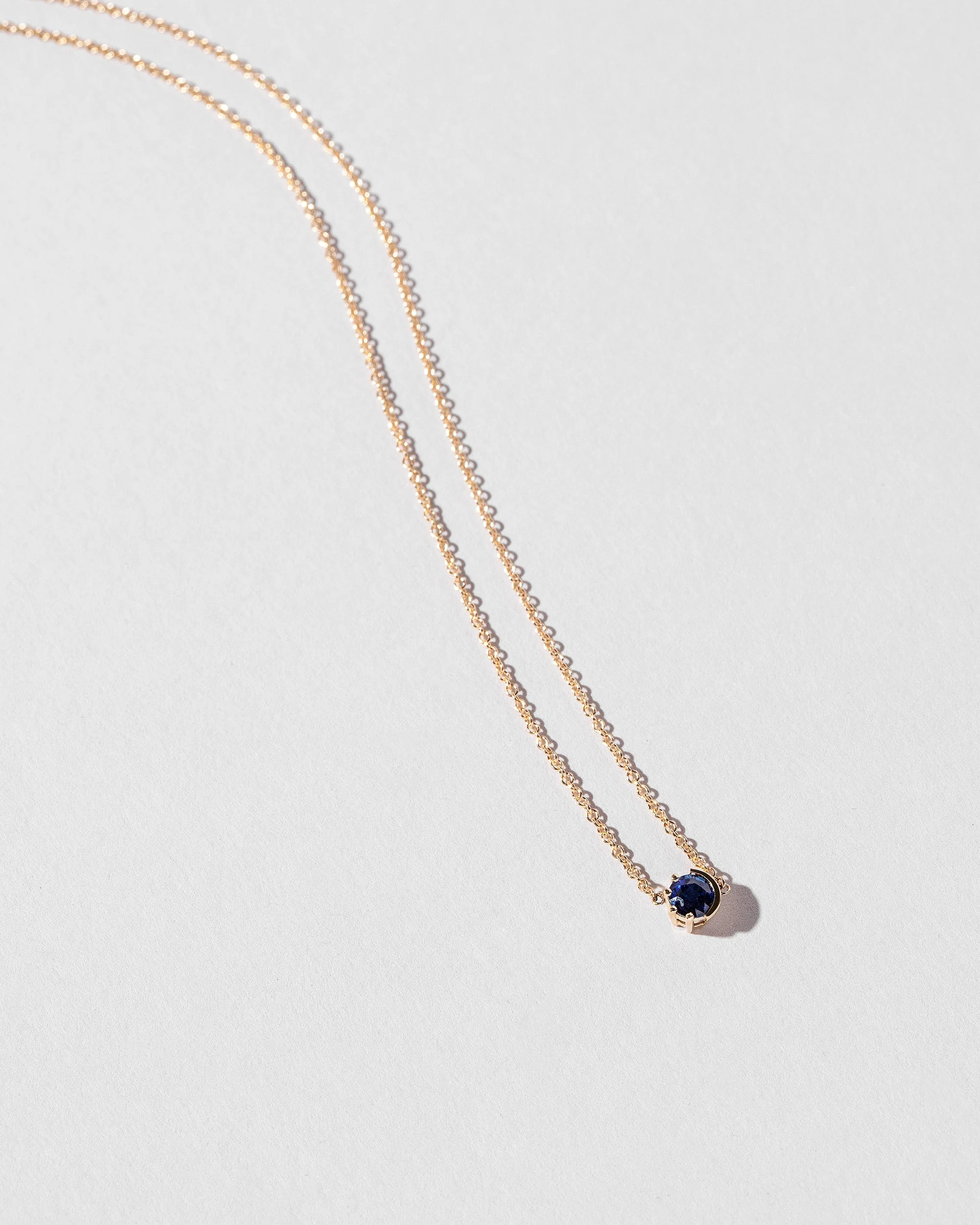 Sun & Moon Necklace - Sapphire - Image 5