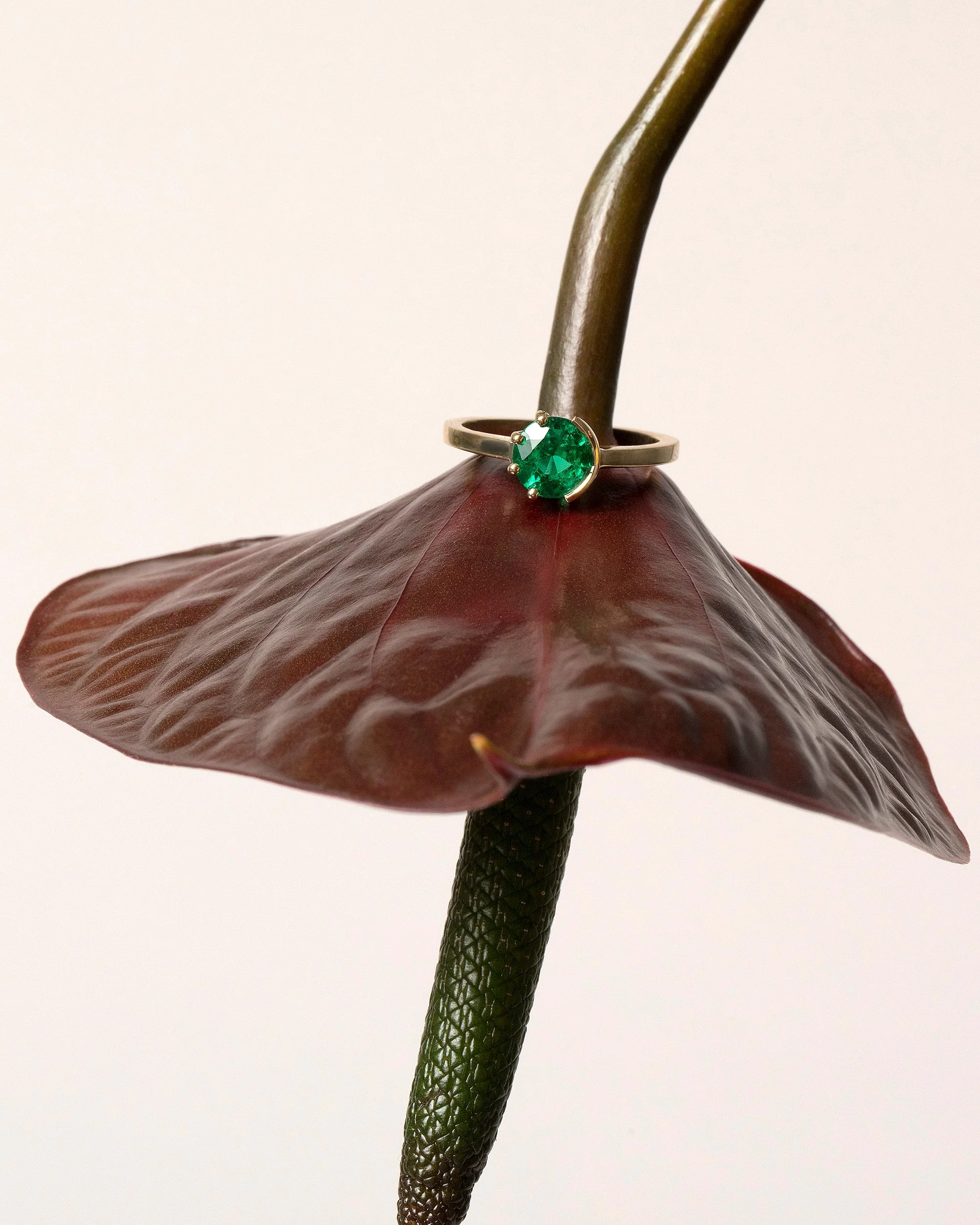 Sun & Moon Ring - Emerald - Image 5