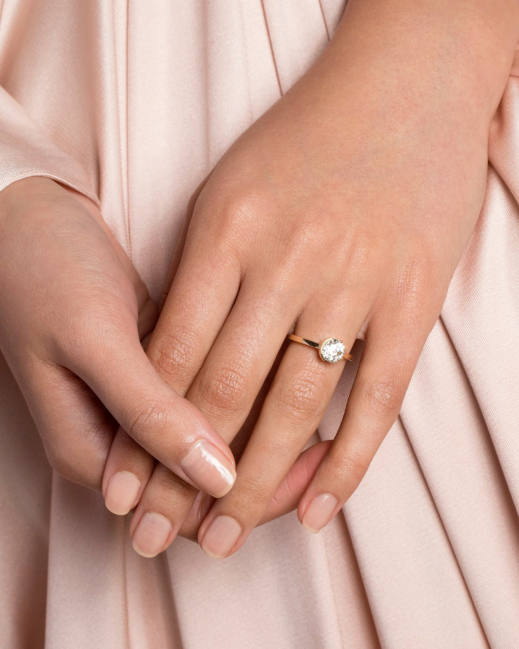 Sun & Moon Ring - Grand White Diamond - Image 3