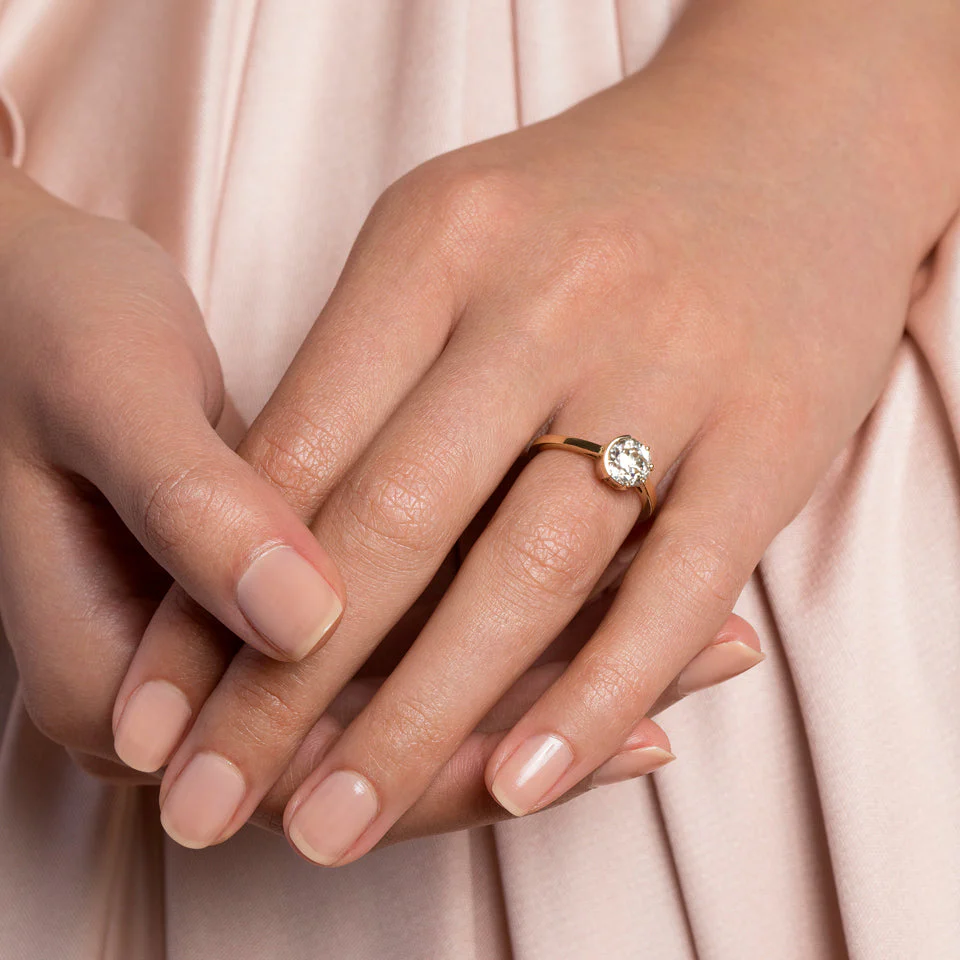Sun & Moon Ring - Grand White Diamond - Image 4
