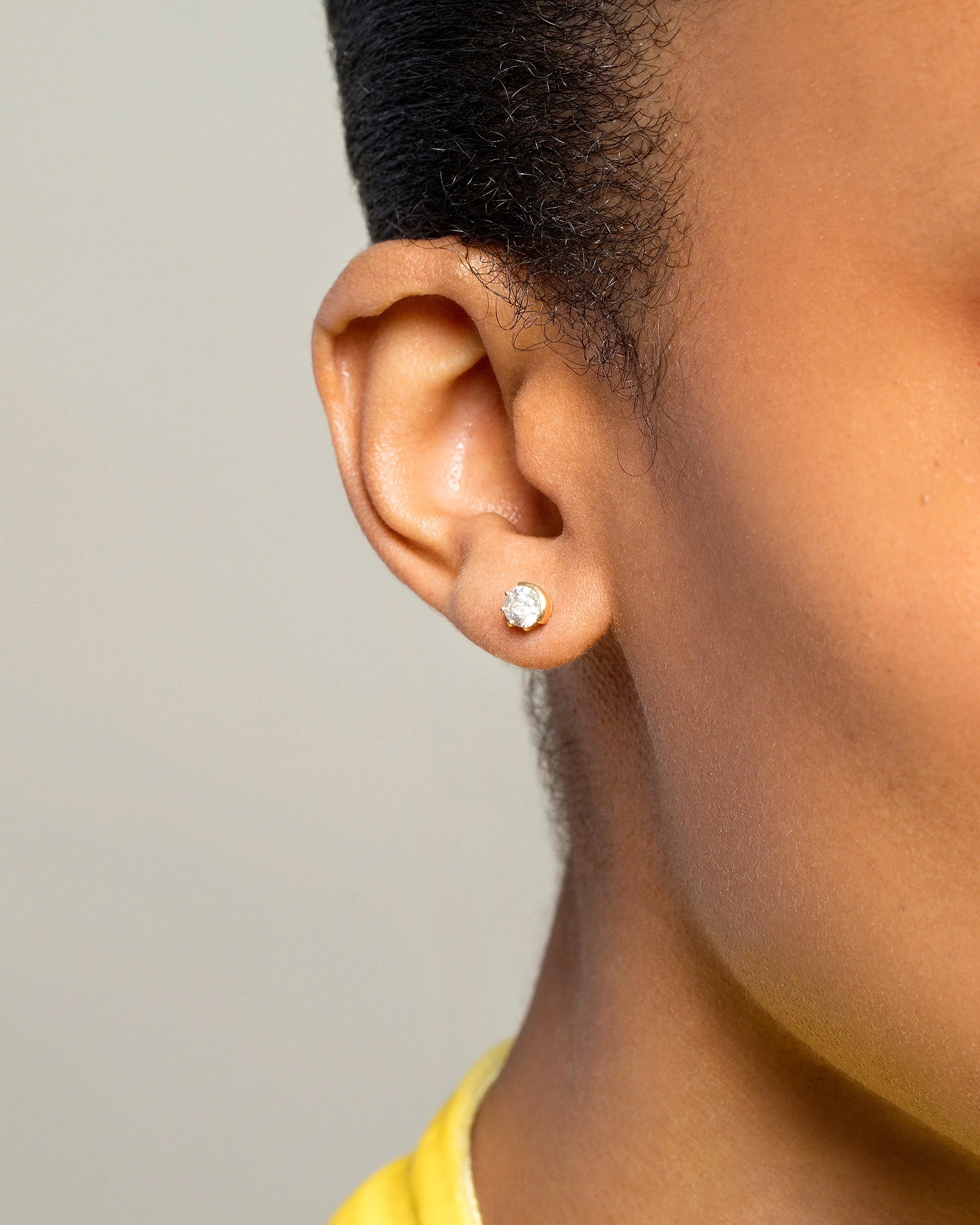 Sun & Moon Stud Earrings - Image 8