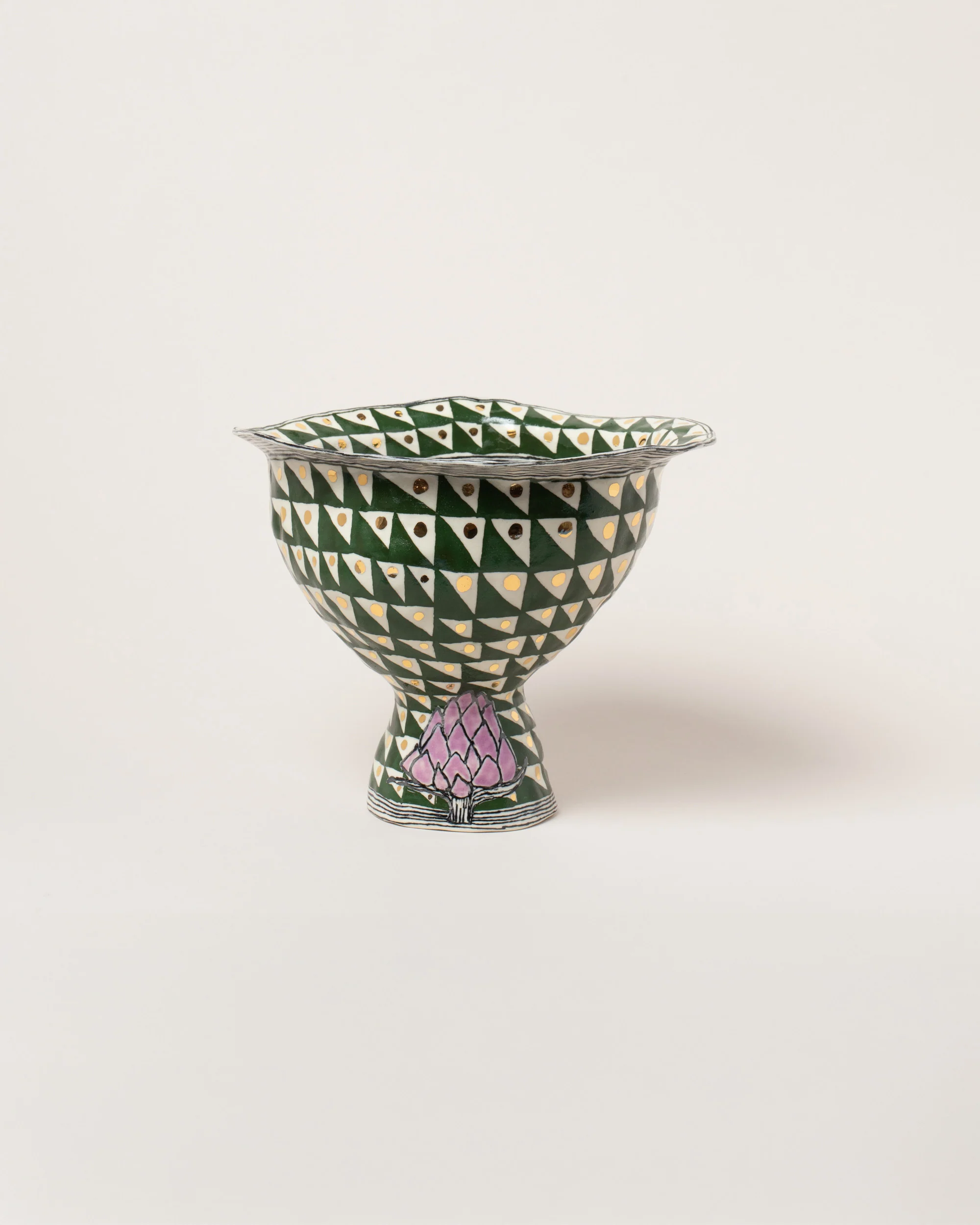 Done Before Tomorrow's Sunset Footed Bowl