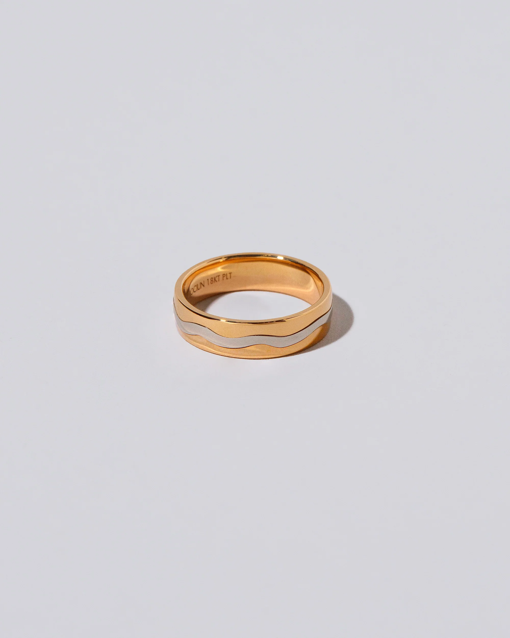Swimming Pool Band - 18K Outside, Platinum Inside - Image 4