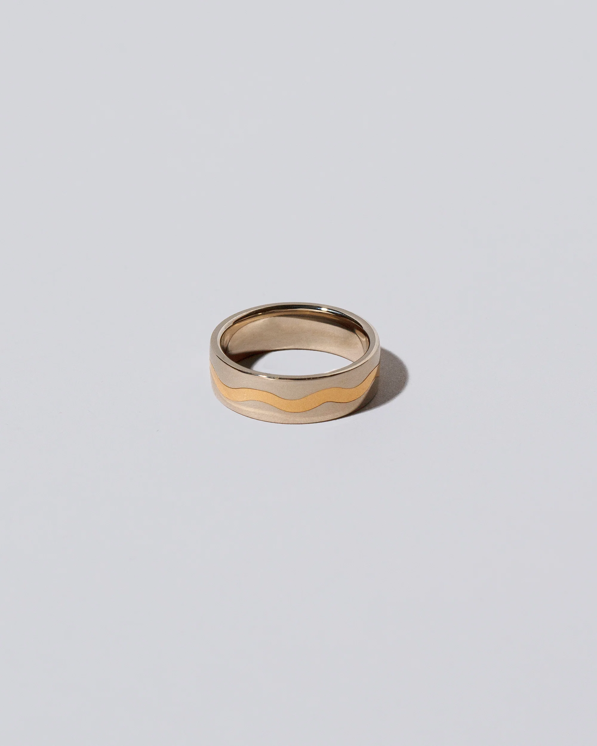 Swimming Pool Band - Platinum Outside, 18K Inside - Image 3
