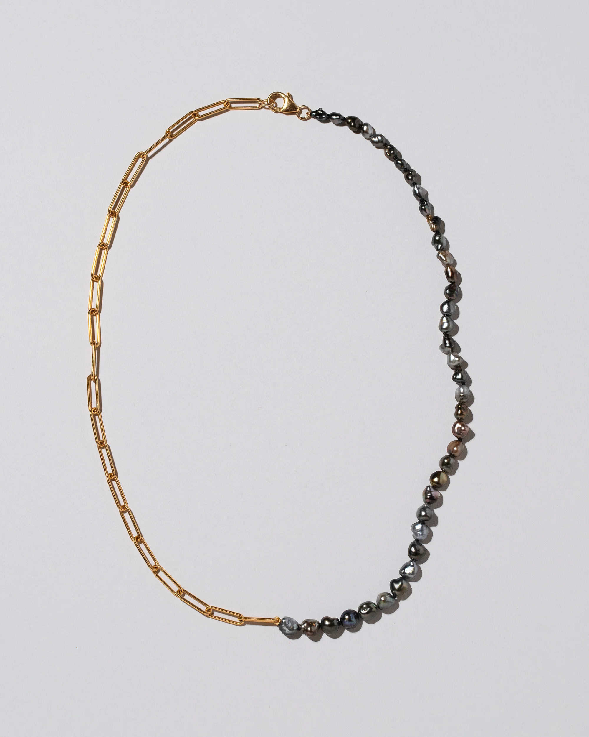 Tahitian Pearl Long Oval Necklace