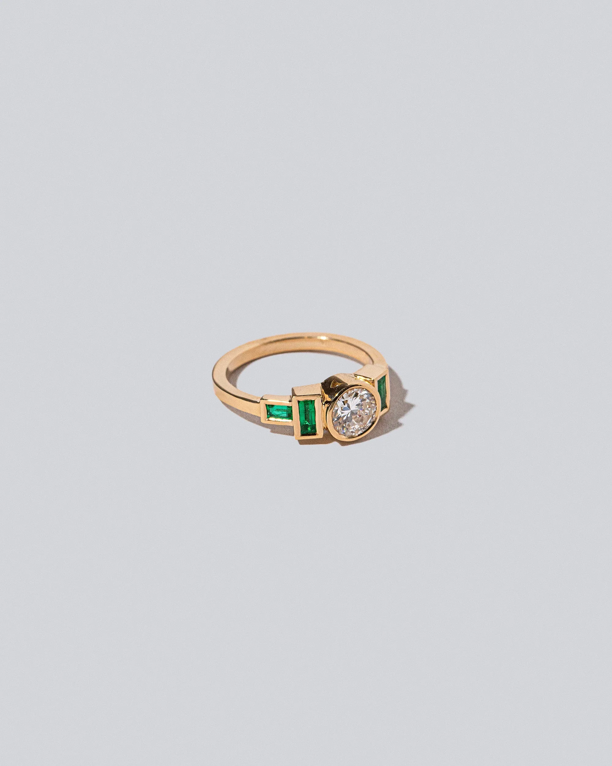 Third Eye Ring - Diamond & Emerald - Image 2