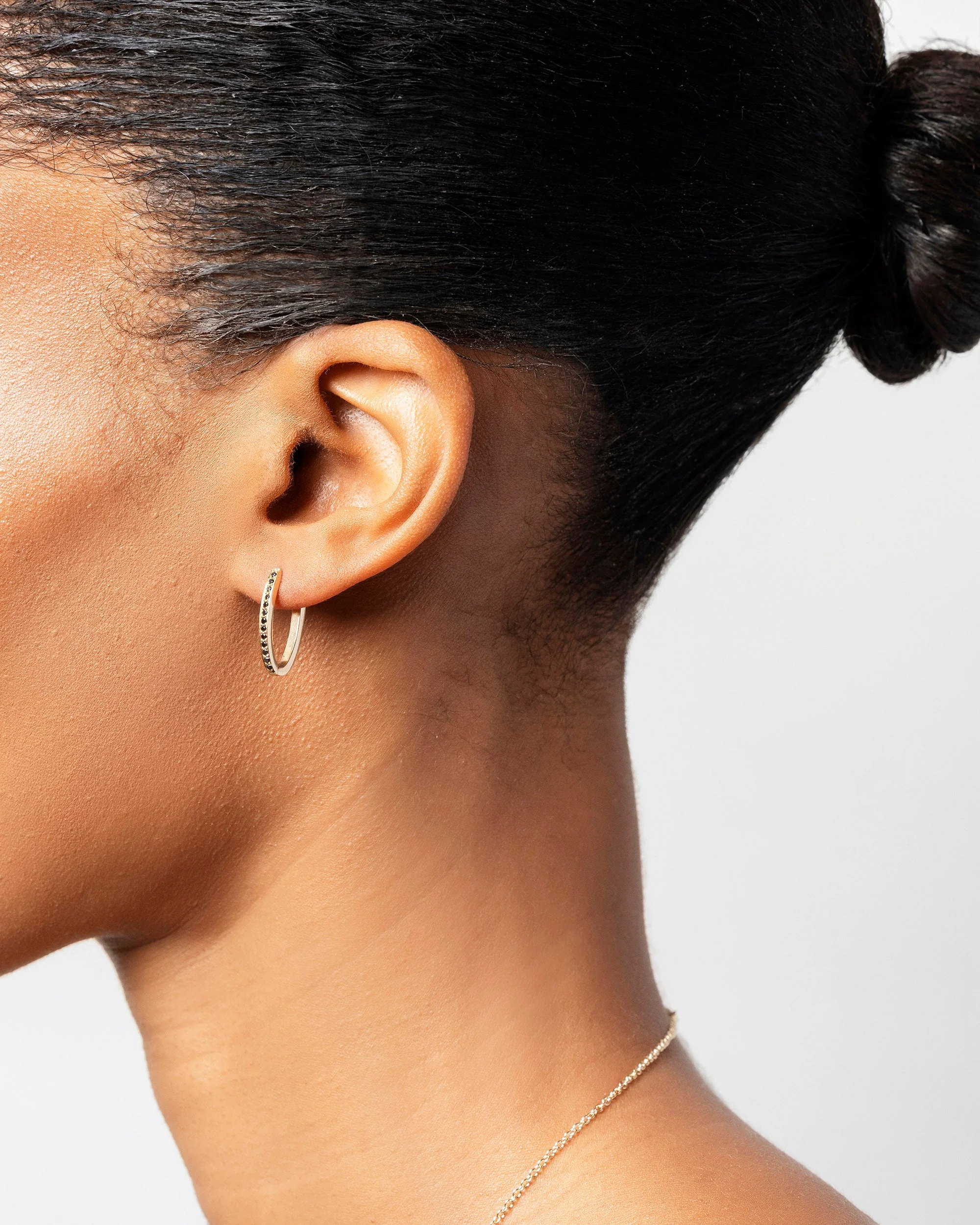Tiny Loop Hoop Earrings - Image 9