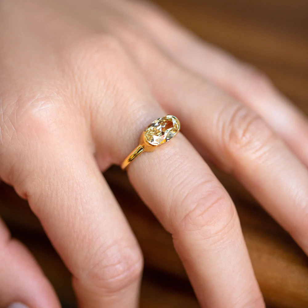 Transformation Ring - Oval Brown Diamond - Image 6
