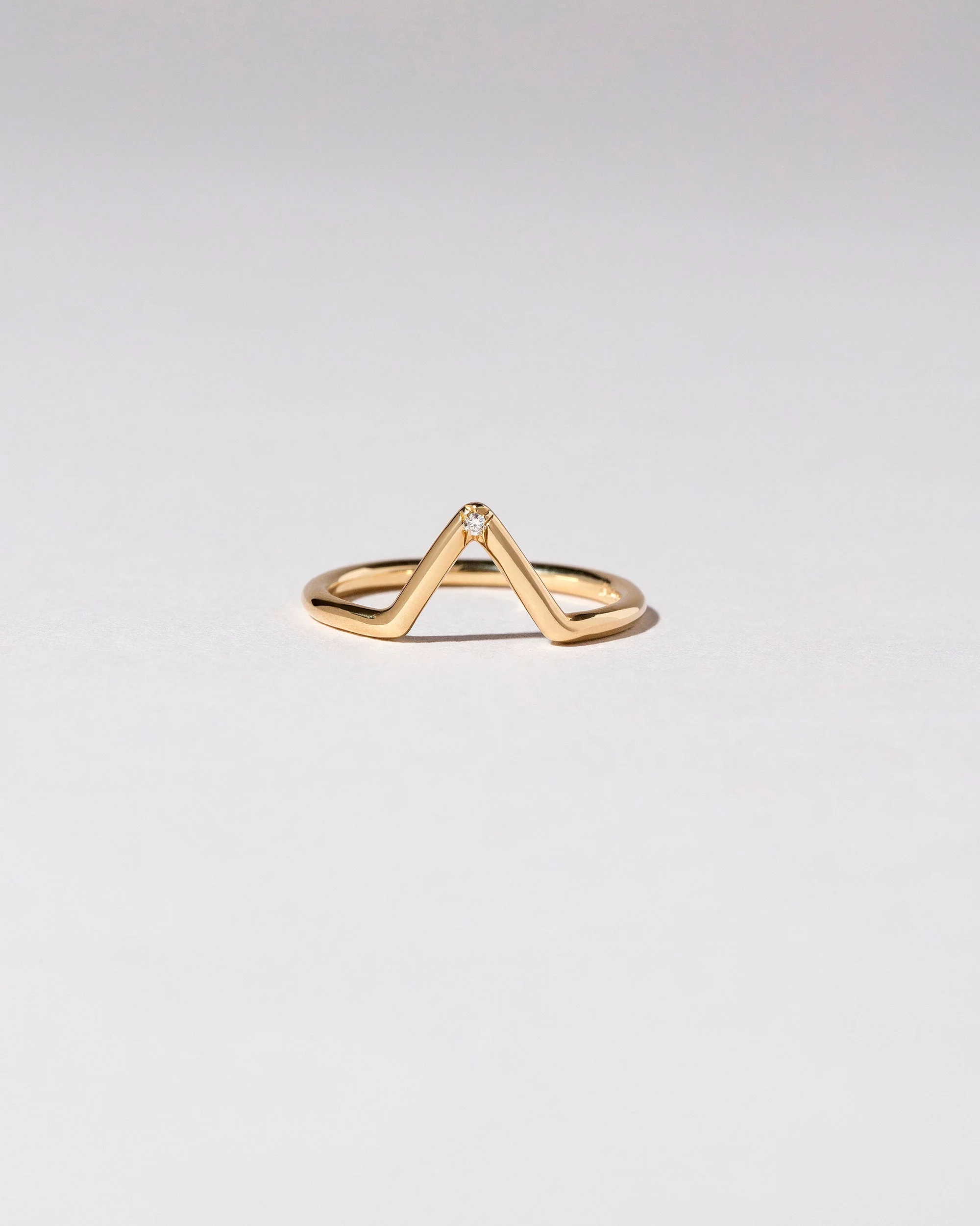 Triangle Band - Single Burnish-Set Stone - Image 3