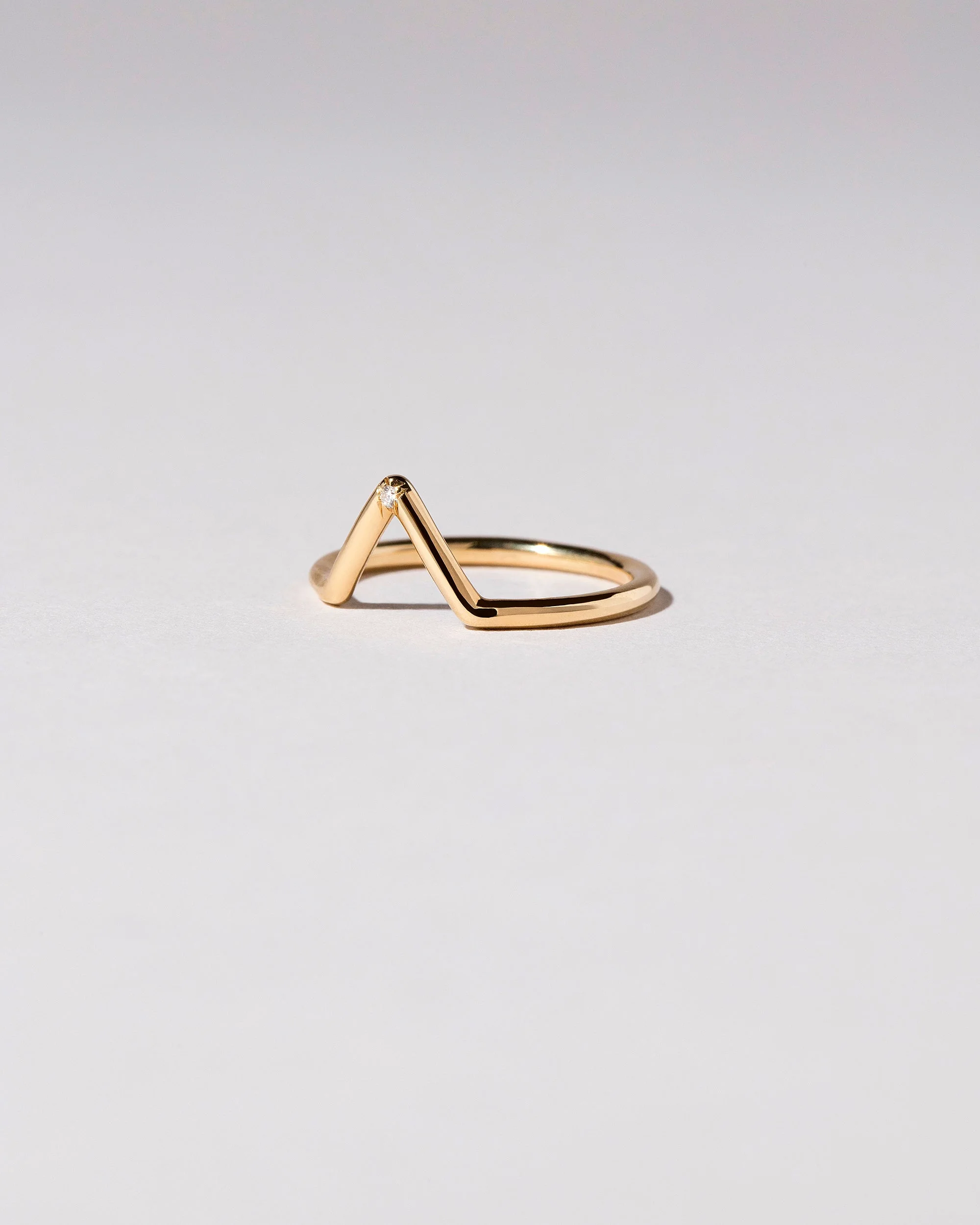 Triangle Band - Single Burnish-Set Stone - Image 4