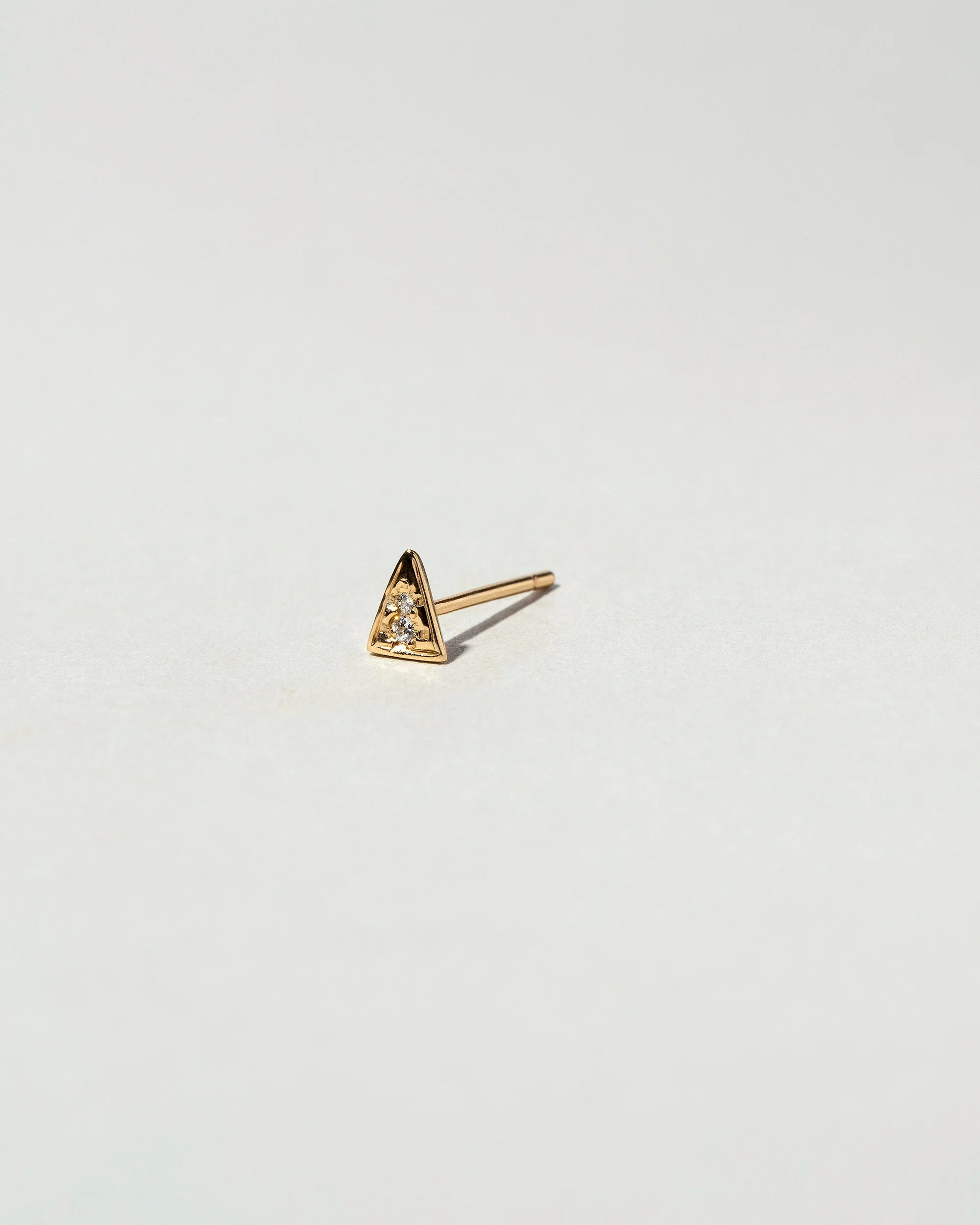 Triangle Stud Earring Single - Image 2