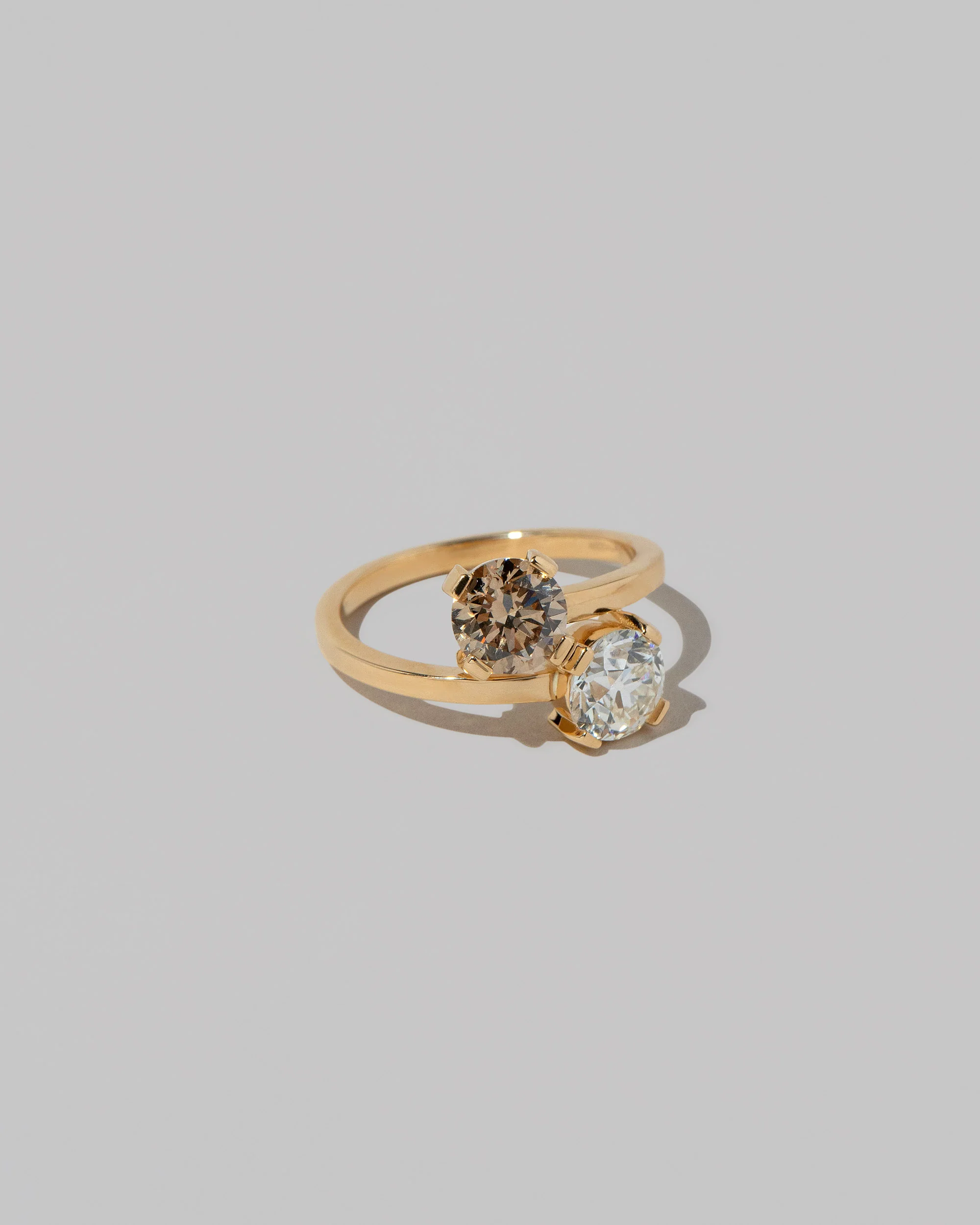Union Ring - Champagne & White Diamond - Image 2