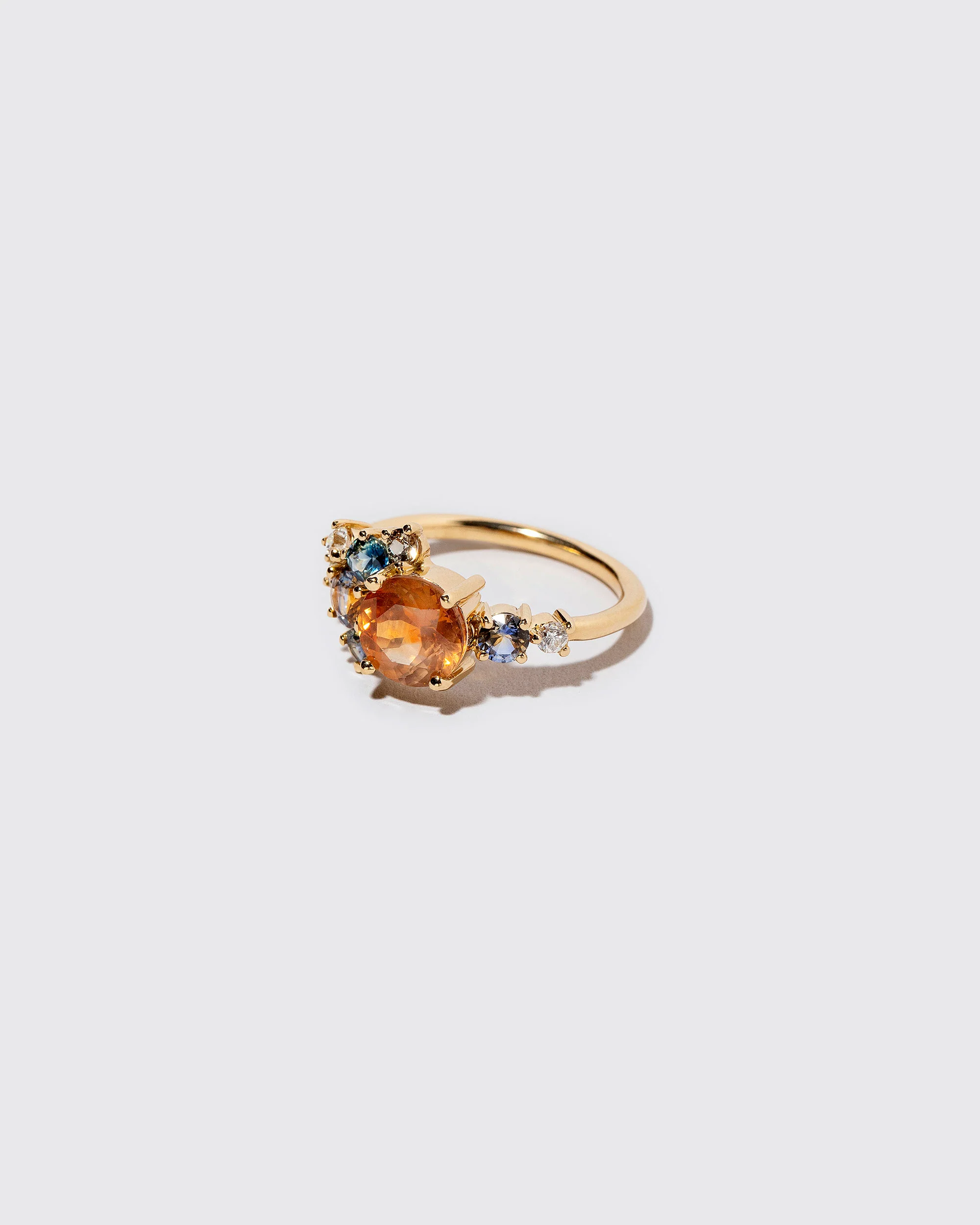 Vega Ring - Orange Sapphire