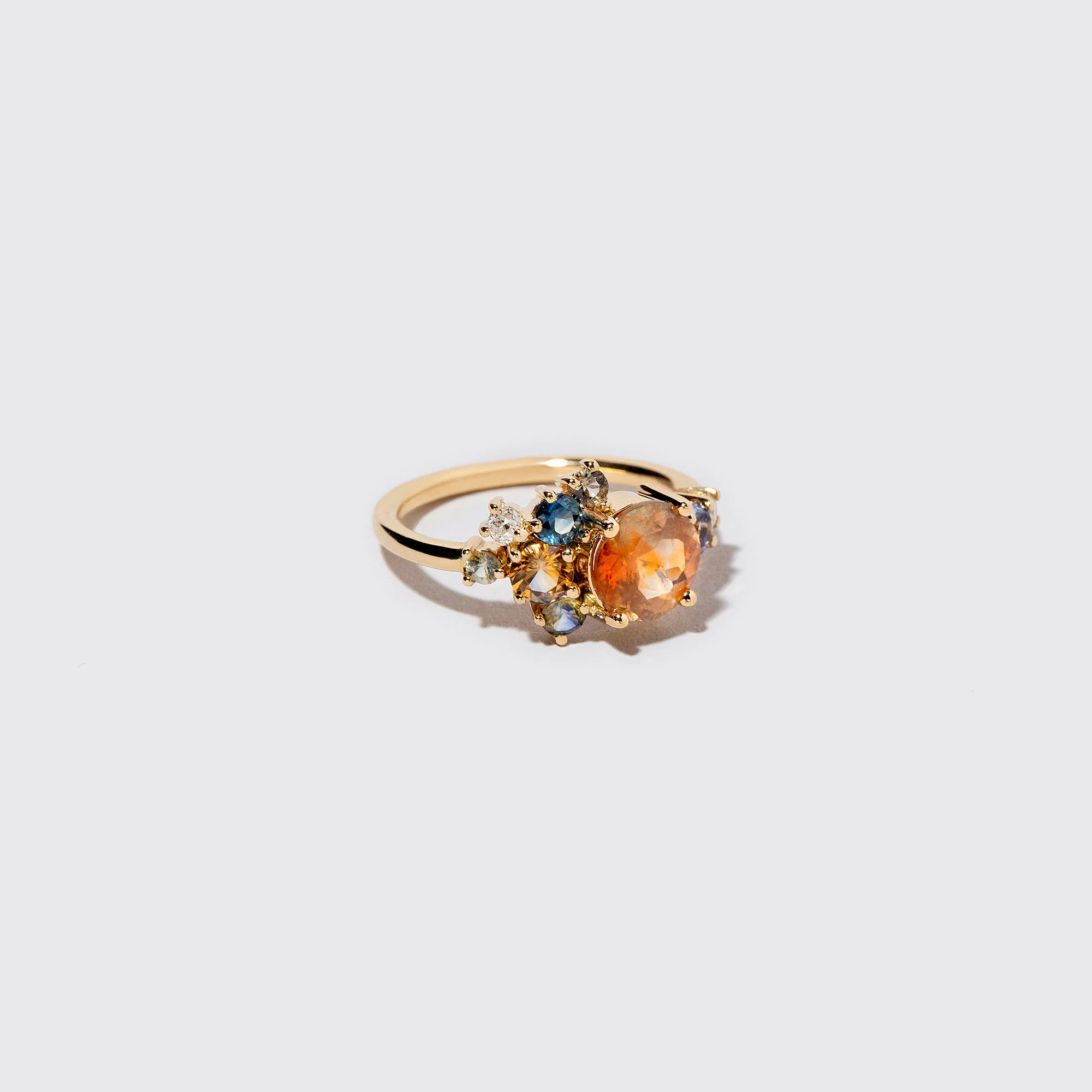 Vega Ring - Orange Sapphire - Image 2