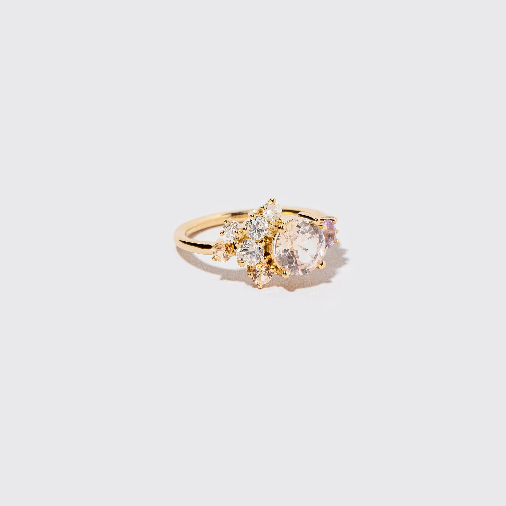 Vega Ring - Peach Sapphire - Image 3