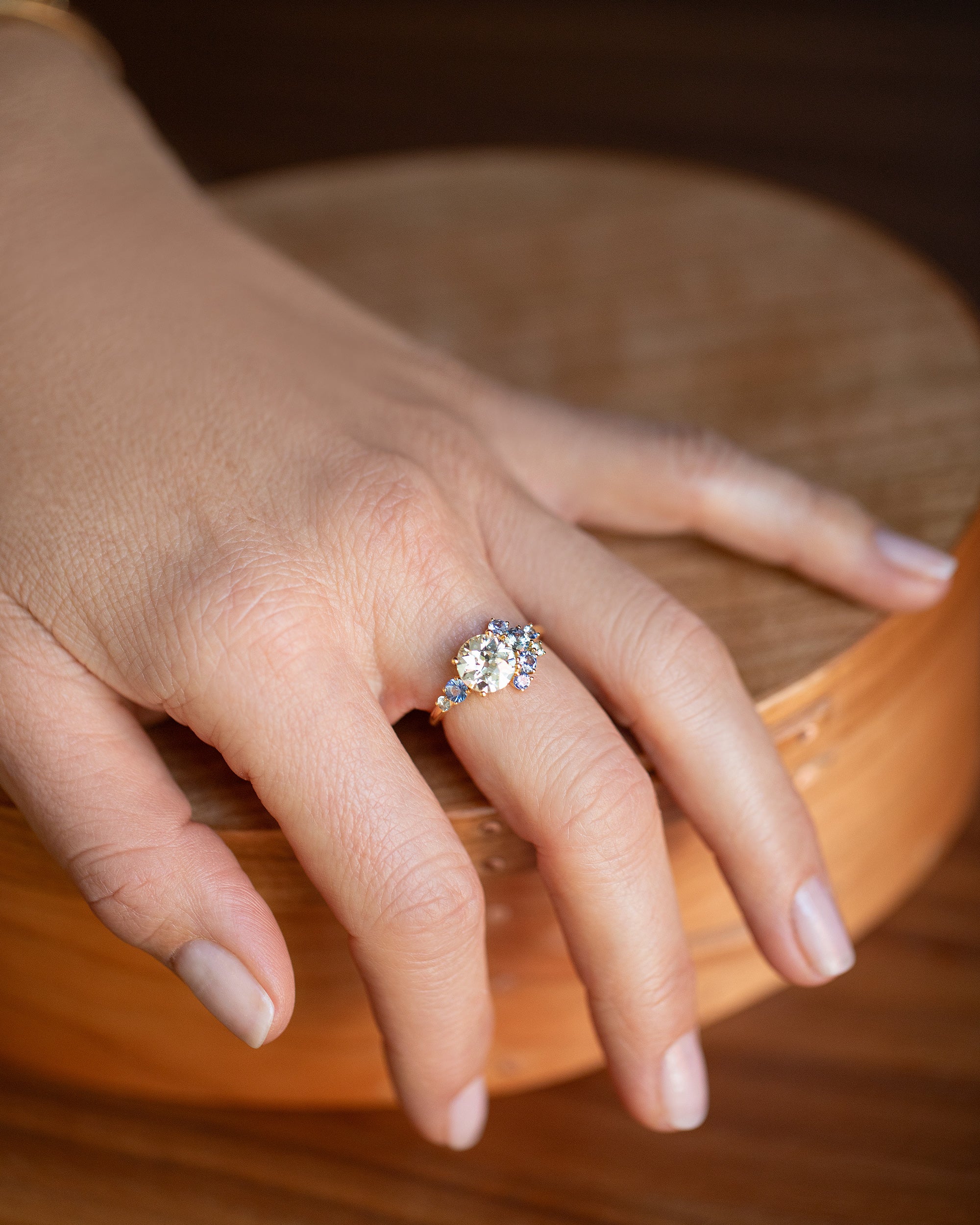 Vega Ring - Diamond & Sapphire - Image 4