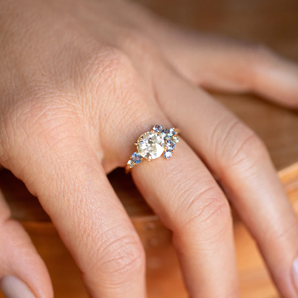 Vega Ring - Diamond & Sapphire - Image 6