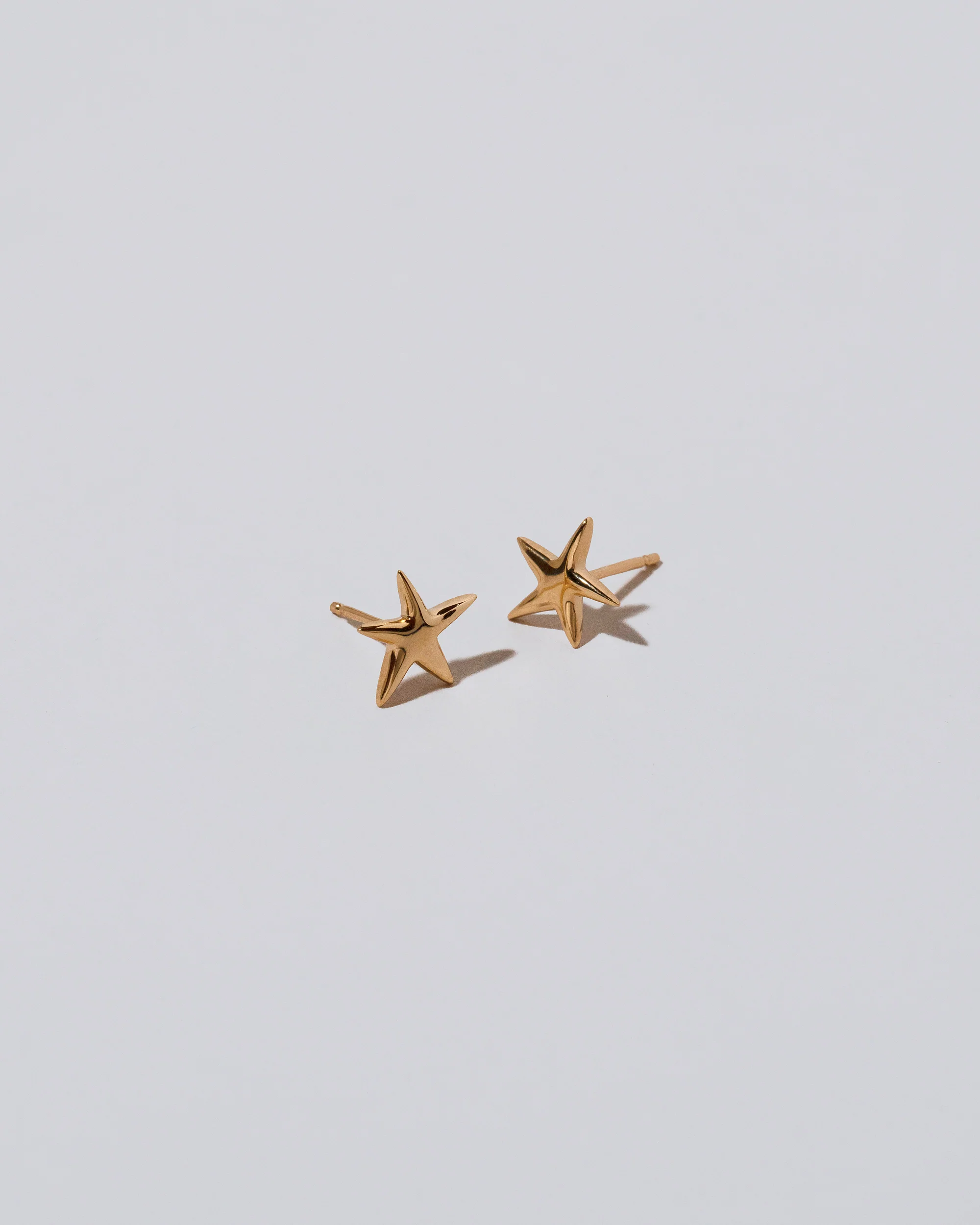 Small Verve Five Point Star Stud Earrings - Image 3