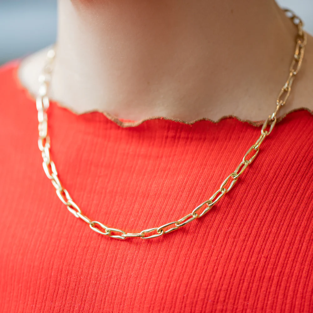 Wavy Link Chain Necklace - Image 5
