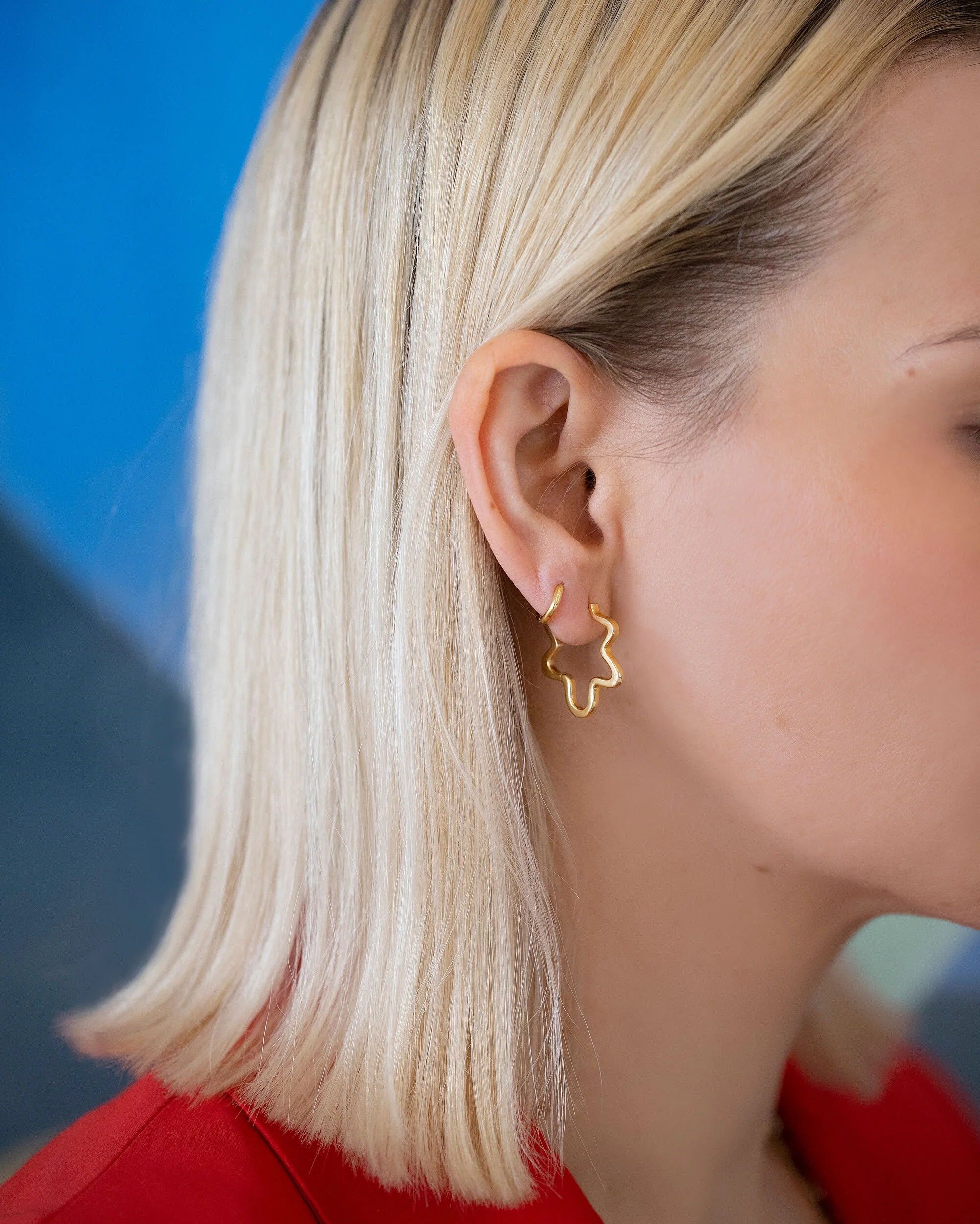 Wild Poppies Hoop Earrings - Image 2