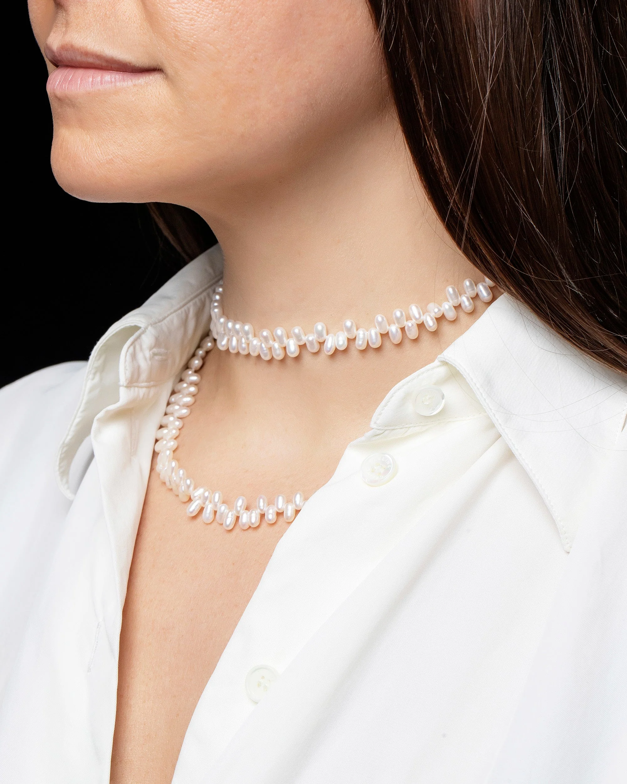 Zipper Pearl Necklace - Image 4
